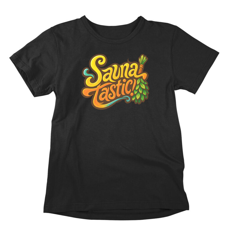 Saunatastic on kiva ja tyylikäs sauna-aiheinen lifestyle t-paita miehille ja naisille.