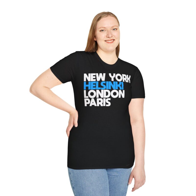 New York Helsinki London Paris T-paita - Image 3