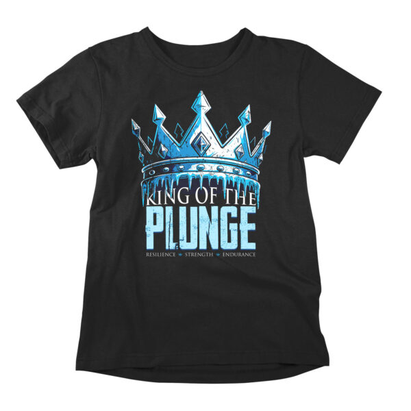 King of the Plunge — Graphic Tee. You don't just cold plunge. You reign over it. The King of the Plunge tee is built for the ice-water obsessed — the ones who set the alarm, fill the tub, and drop in without flinching. Whether you're a seasoned cold plunger logging daily sessions or a newcomer who's already hooked on the rush, this shirt says everything without saying a word. Rendered in bold, high-impact graphics, the design bursts with energy — icy blues, electric whites, and striking contrast that mirrors the shock of that first plunge. The artwork commands attention the same way you command the cold: unapologetically. It's not subtle. It's not supposed to be. Cold plunging isn't a quiet hobby, and neither is this shirt. The "King of the Plunge" graphic draws on the ritual and the mindset — the discipline it takes to embrace discomfort, the clarity that follows, and the quiet confidence that comes from doing what most people won't. Wear it to the gym, the farmers market, or your next plunge meetup and watch fellow enthusiasts instantly recognize the culture. Made from premium heavyweight cotton with a structured fit that holds its shape wash after wash, this tee is as durable as your cold tolerance. The vivid print is built to last, staying sharp and vibrant even after months of wear and washing — because King status doesn't fade. Whether you're gifting it to the ice bath fanatic in your life or treating yourself after a milestone session, the King of the Plunge tee is more than apparel. It's a badge. A declaration. A reminder that you chose the hard thing — and you'd do it again tomorrow. Long live the King. Long live the plunge.