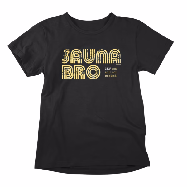 Water boils at 212°F. You just sit there and sweat through it. This sauna tee is for the ones who treat the boiling point as an entry-level temperature. Heat-tested, thoroughly uncooked, and back for another round. For sauna bros who run hotter than science recommends.