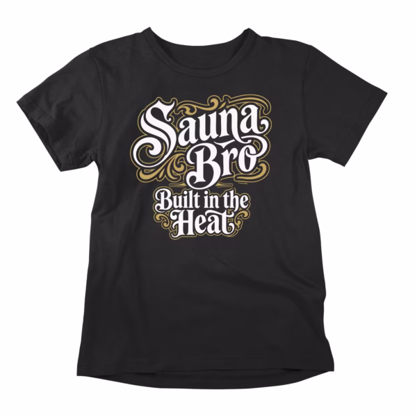 The gym builds bodies. The sauna builds character. This sauna tee is for those who know the difference — and have the bench time to prove it. Ornate. Unapologetic. Built in the heat. The sauna t-shirt for those forged, not just warmed.